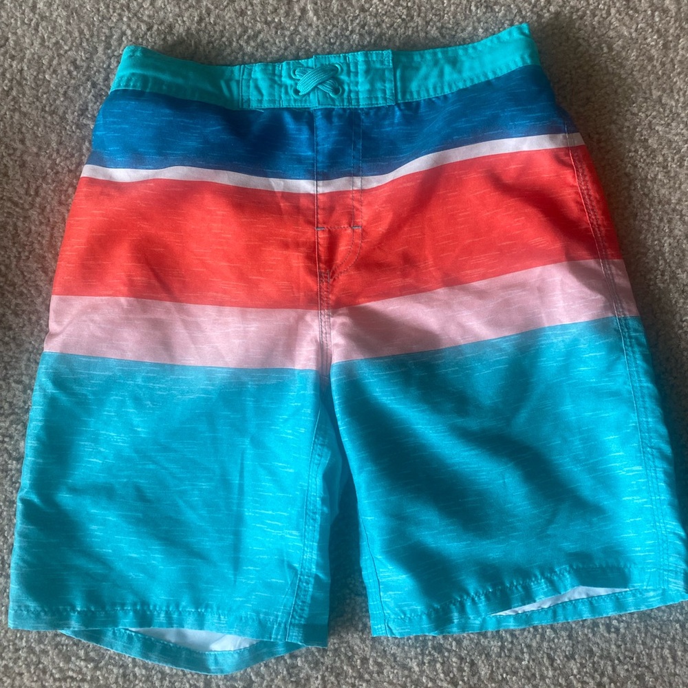 Thereabouts Board Shorts Size L 14-16  Blue/Orange/Green